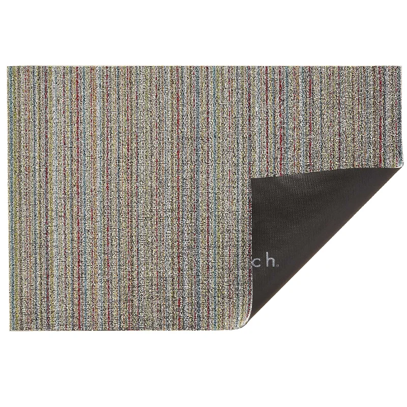 Soft Multi Skinny Stripe Shag Mat by Chilewich