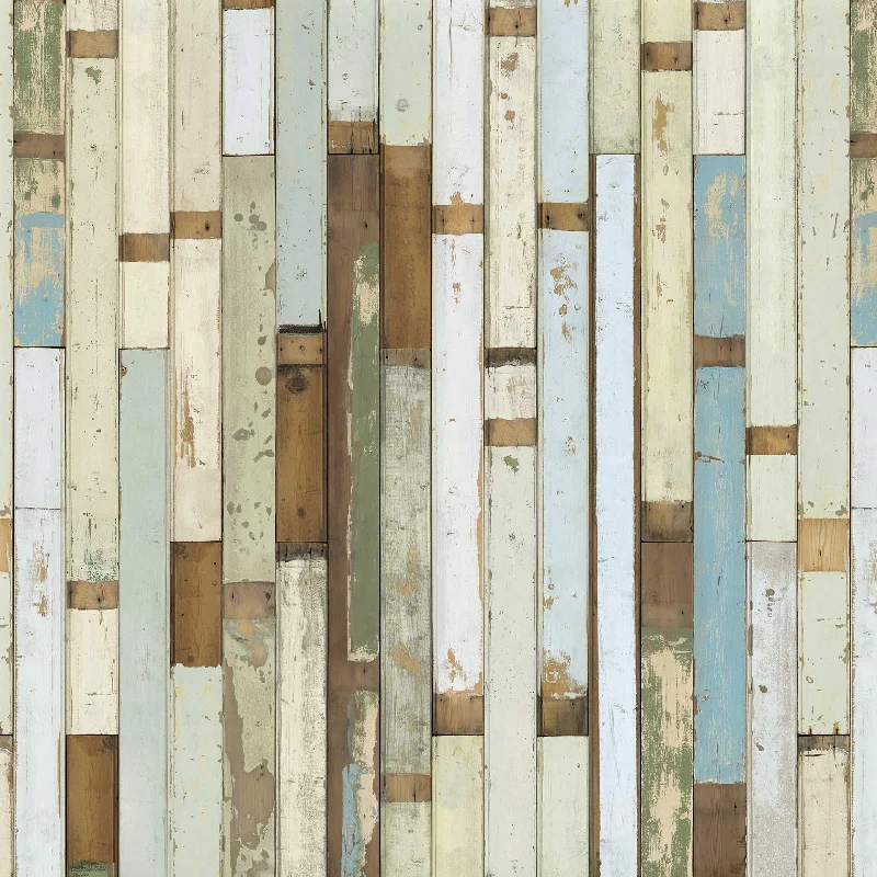 White & Blue PHE-03 Scrapwood Wallpaper by Piet Hein Eek + NLXL