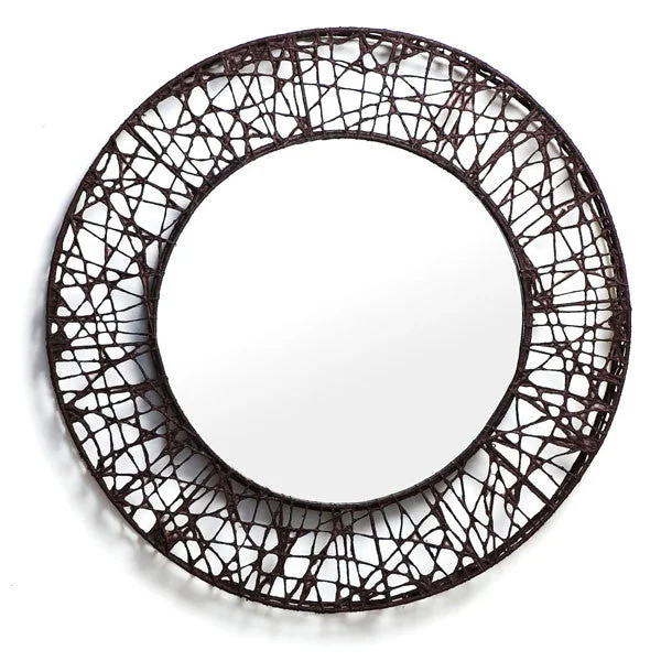 C-U C-Me Round Mirror Small by Kenneth Cobonpue for Hive