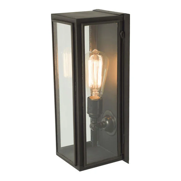 Narrow Box Wall Light Weathered Brass by Original BTC / Davey Lighting