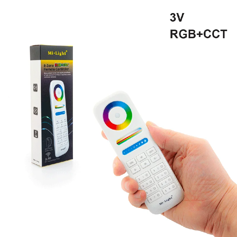 Track lighting for creating a focal pointMi-Light FUT089 2.4GHz 8-Zones RGB+CCT Smart Touch Remote LED Controller with Button