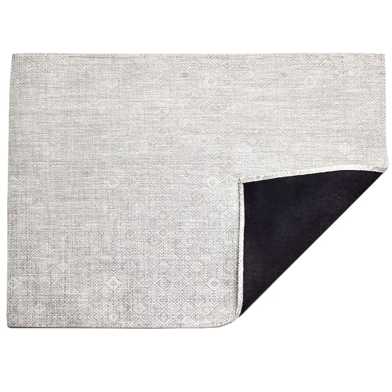 Grey Mosaic Woven Floor Mat by Chilewich