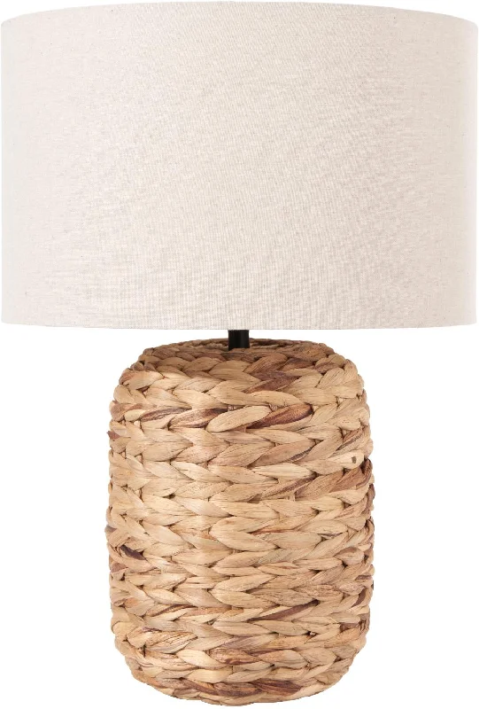 Track lighting for updating office lobbiesZadi Natural Plaited Water Hyacinth Table Lamp