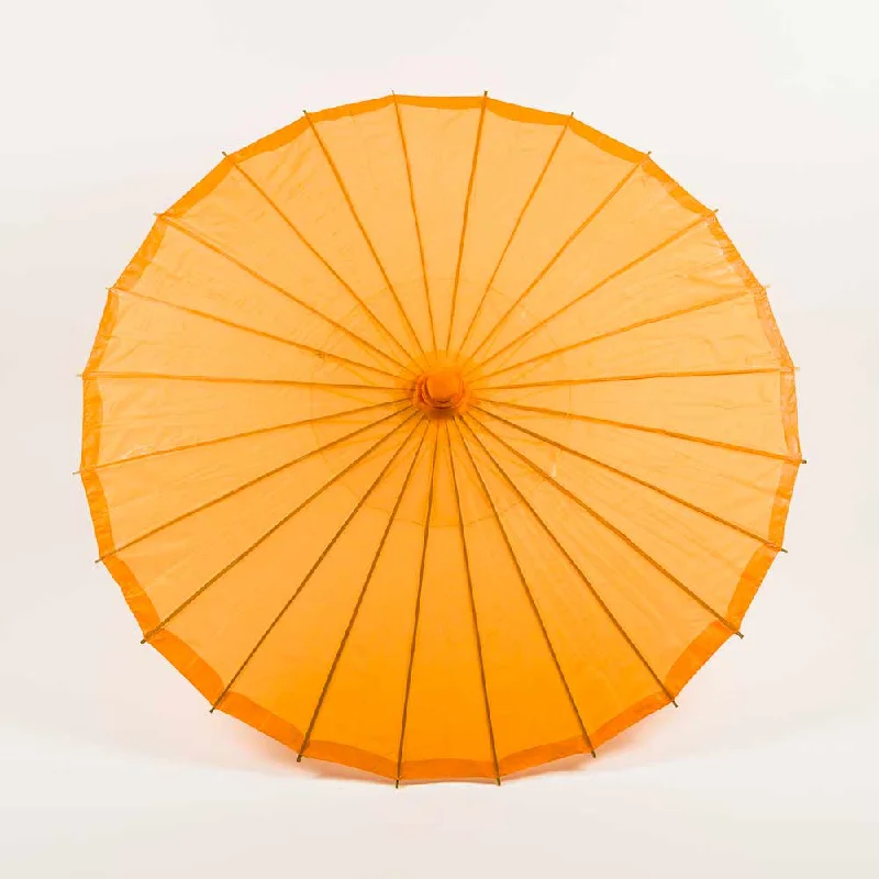 Antique Edison light bulbs with carbon filaments32" Orange Parasol Umbrella, Premium Nylon with Elegant Handle