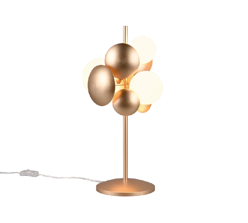 Modern track lighting with LED bulbsBubble Table Lamp - Grey/Gold