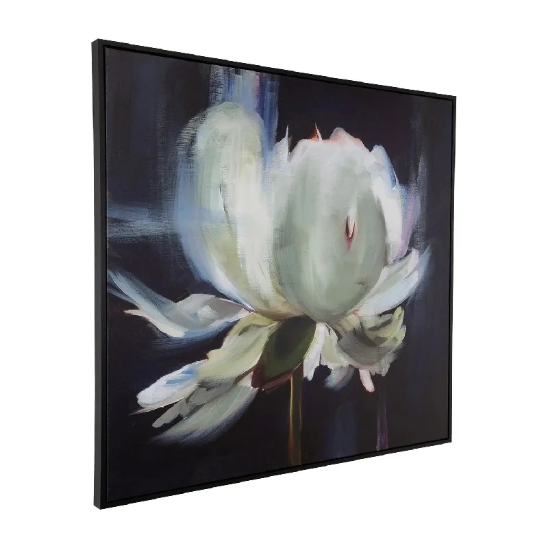 Wireless track lighting for easy installationPeony Wall Art