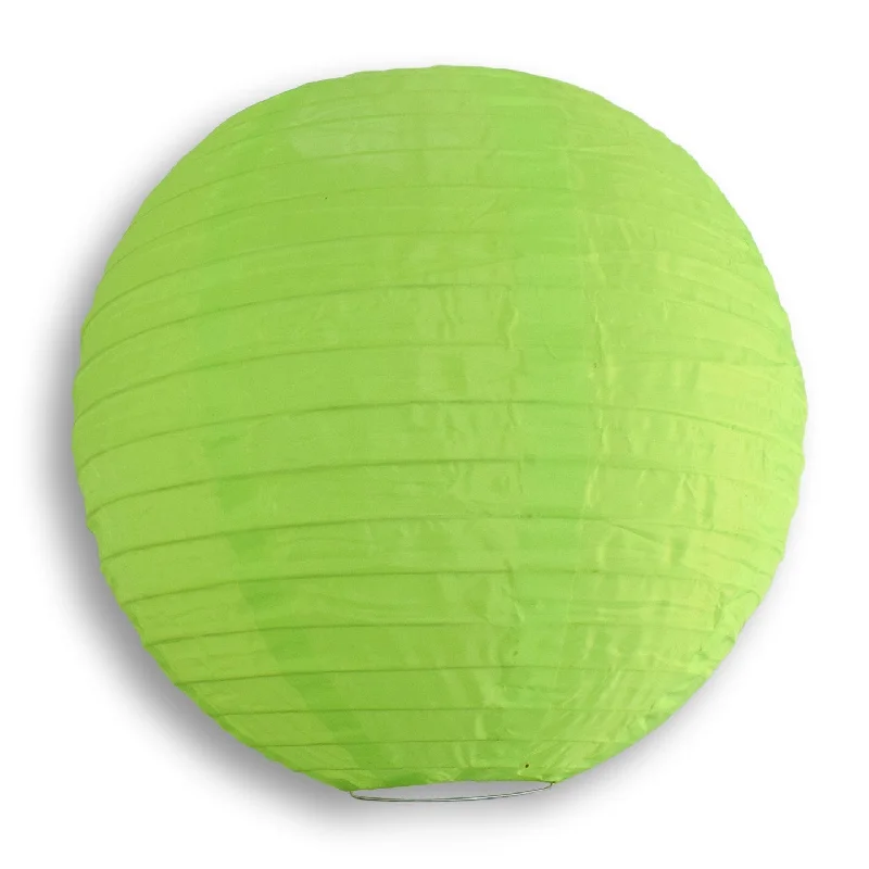 Edison light bulbs for DIY projects36" Neon Green Jumbo Shimmering Nylon Lanterns, Even Ribbing, Durable (Value Packs)