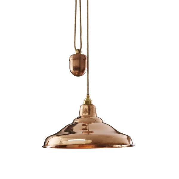 School Light Rise and Fall Pendant by Original BTC / Davey Lighting