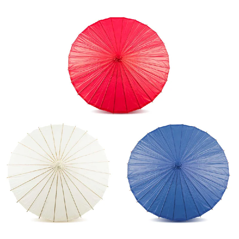 Edison light bulbs with a matte glass finishPatriotic 4th of July Set of 3 Paper Parasols for Parties, Parades and Décor