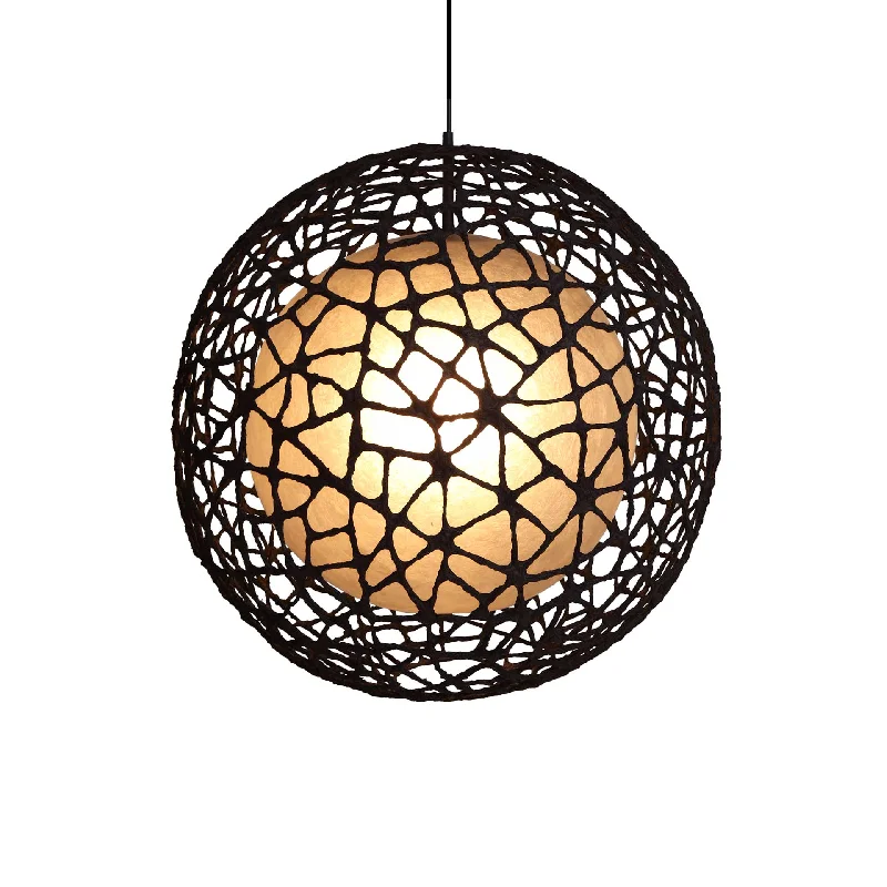 C-U C-Me Round Hanging Lamp Medium by Kenneth Cobonpue