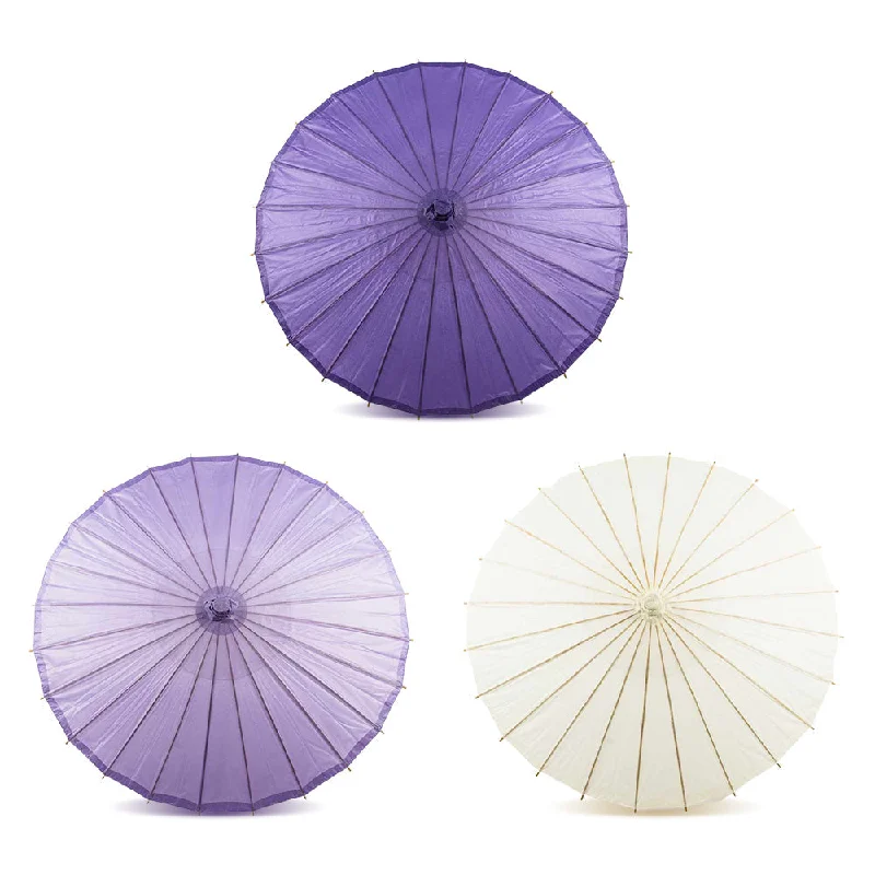 Replaceable filament Edison light bulbsParadise Purple Variety Set of 3 Paper Parasols for Weddings, Bridal Showers and Décor