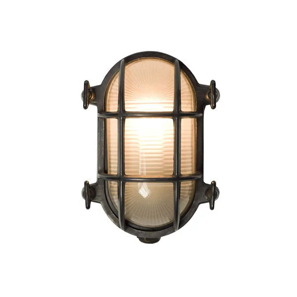 Oval Brass Bulkhead 7036 Wall Light by Original BTC / Davey Lighting