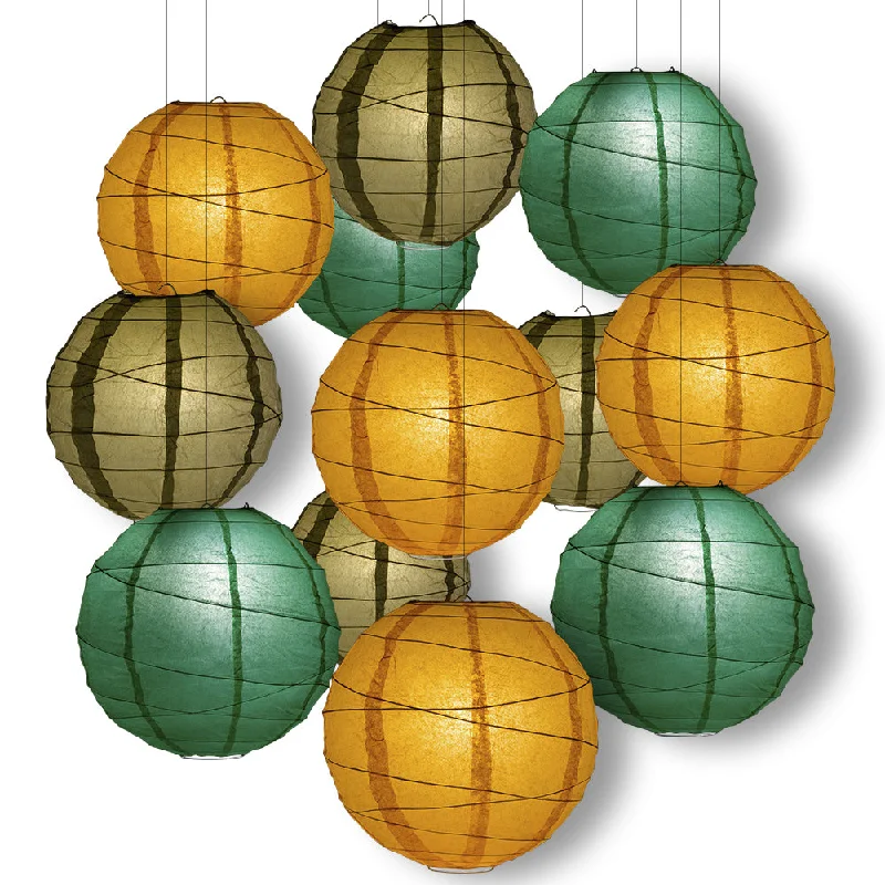 Edison light bulbs for DIY projectsSaint Patricks Day Celebration Party Pack Crisscross Ribbed Paper Lantern Combo Set (12 pc Set)