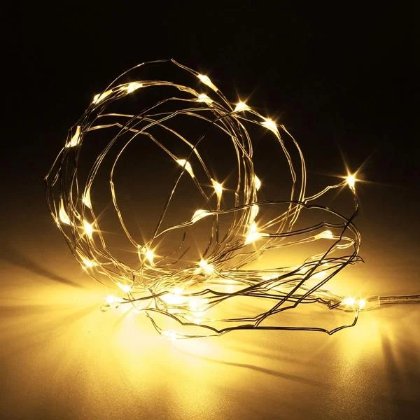 Edison globe light bulbs7 FT | 20 LED Weatherproof Battery Operated Copper Wire Warm White Fairy String Lights With Timer