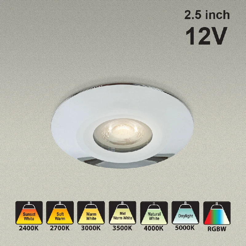 Track lighting for accentuating artworksVBD-MTR-14C Low Voltage IC Rated Downlight LED Light Fixture, 2.5 inch Round Chrome