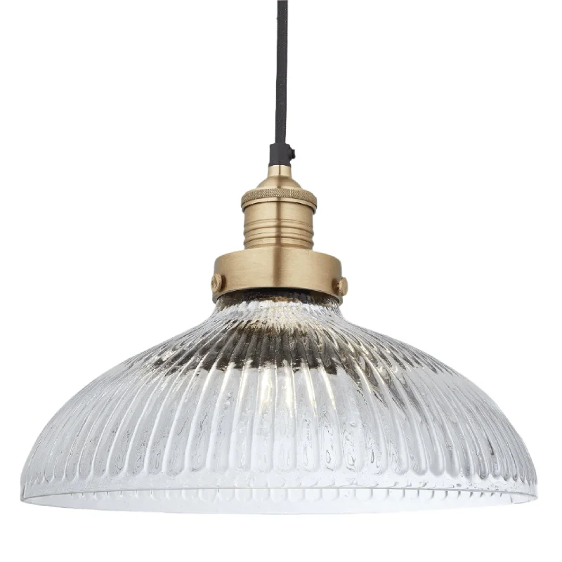 Modern Edison light bulbs with advanced filamentsBrooklyn Glass Dome Pendant Light - 12 Inch