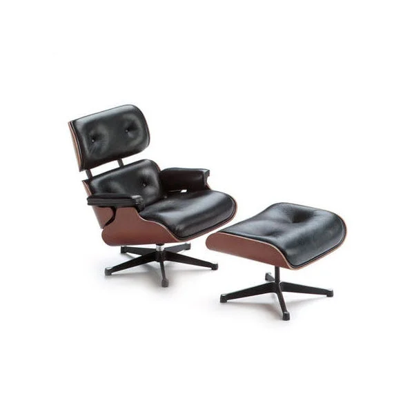 Miniature Lounge Chair + Ottoman by Eames for Vitra