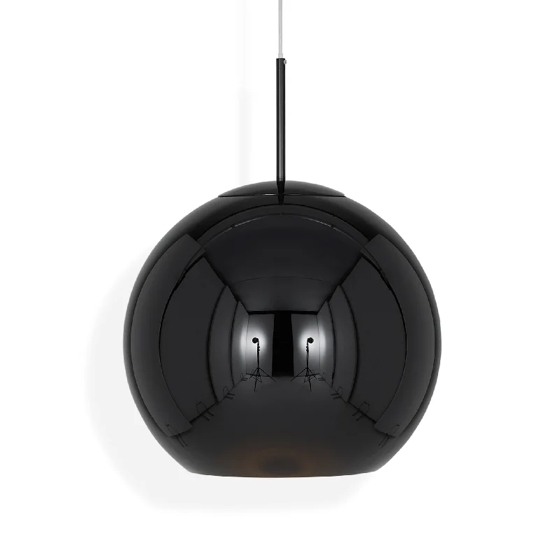 Copper Round Black 45cm Pendant - Tom Dixon