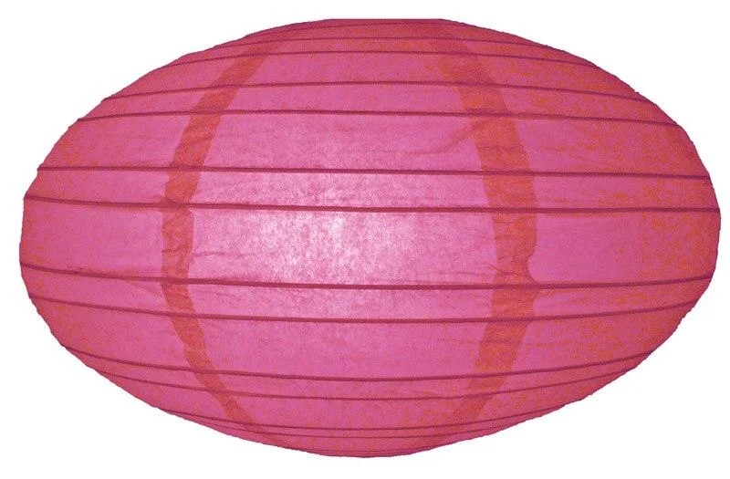 Energy saving LED Edison light bulbs16" Fuchsia Saturn Paper Lantern