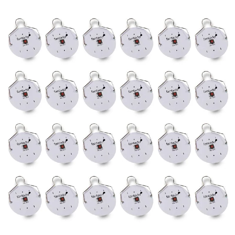 Edison screw base light bulbsBULK PACK (24) LED Hanging Disk Light For Paper Lanterns, Warm White (Battery Powered)