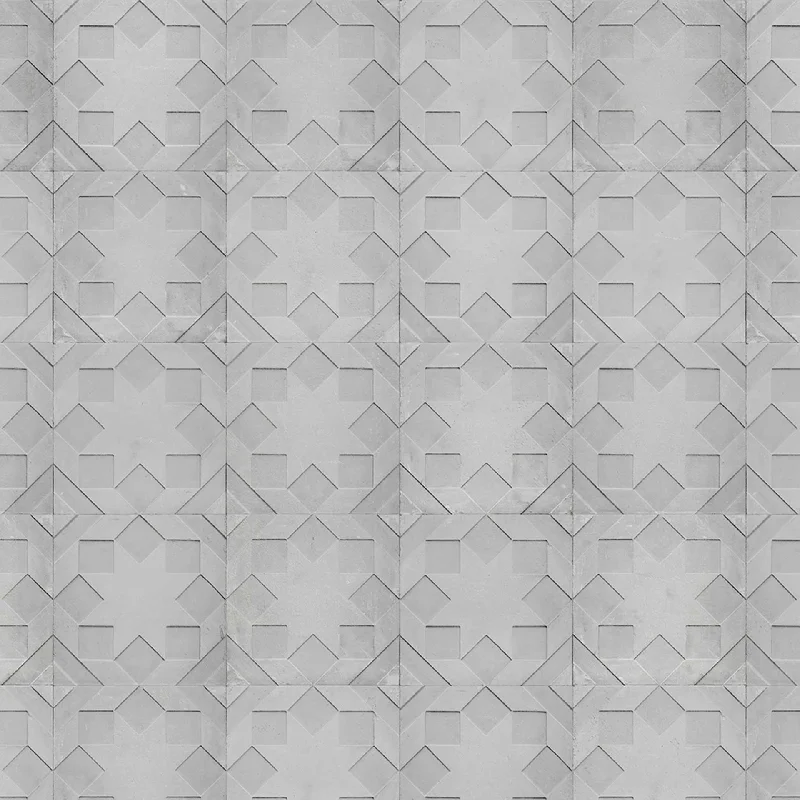 Star Moulded NDE-02 Monochrome Wallpaper by Nada Debs + NLXL