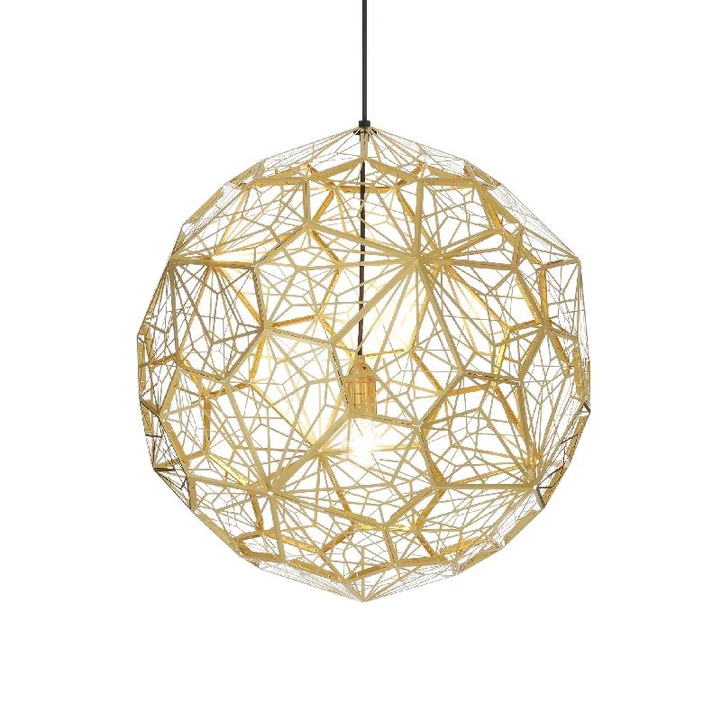 Etch Web Brass Pendant by Tom Dixon