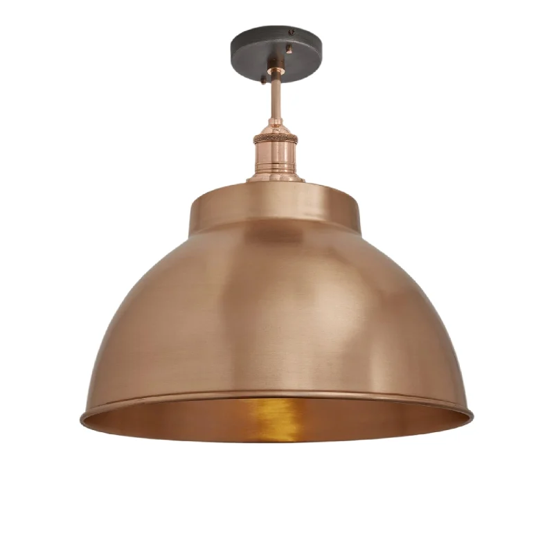 Decorative Edison light bulbs for restaurantsBrooklyn Dome Flush Mount - 13 Inch - Copper