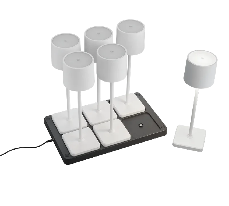 Track lighting for task lighting in workshopsFernandez Outdoor 6 Light Set With Charging Dock - Various Colours