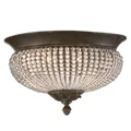 Large Chandeliers for Grand Halls and FoyersCristal De Lisbon, 2 Lt Flush Mount