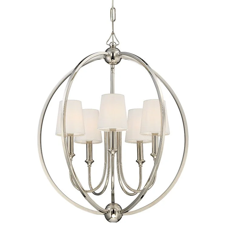 Large Chandeliers for Grand Halls and FoyersSylvan Five-Light Chandelier