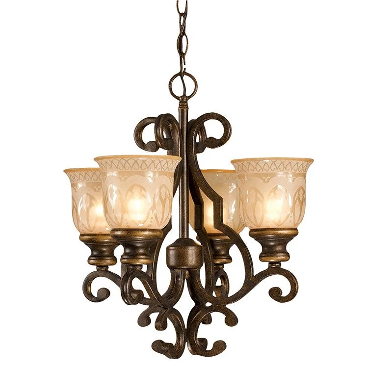 Incandescent Chandeliers for a Warm and Traditional GlowNorwalk Four-Light Mini Chandelier