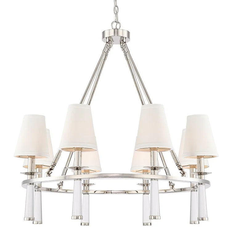 Chandeliers for Living Rooms to Create a Focal PointBaxter Eight-Light Chandelier