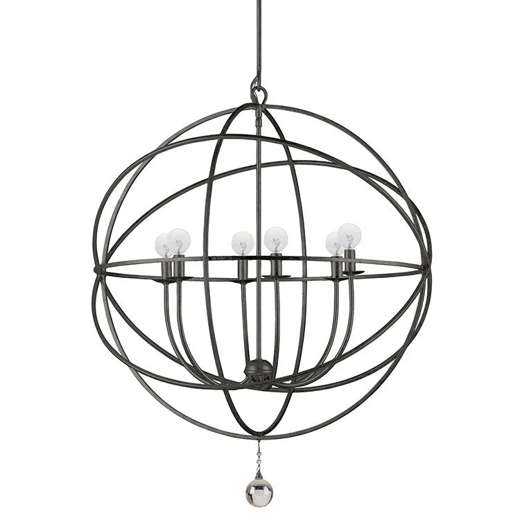 Chandeliers with Murano Glass for a High - End Artistic TouchSolaris Six-Light Chandelier