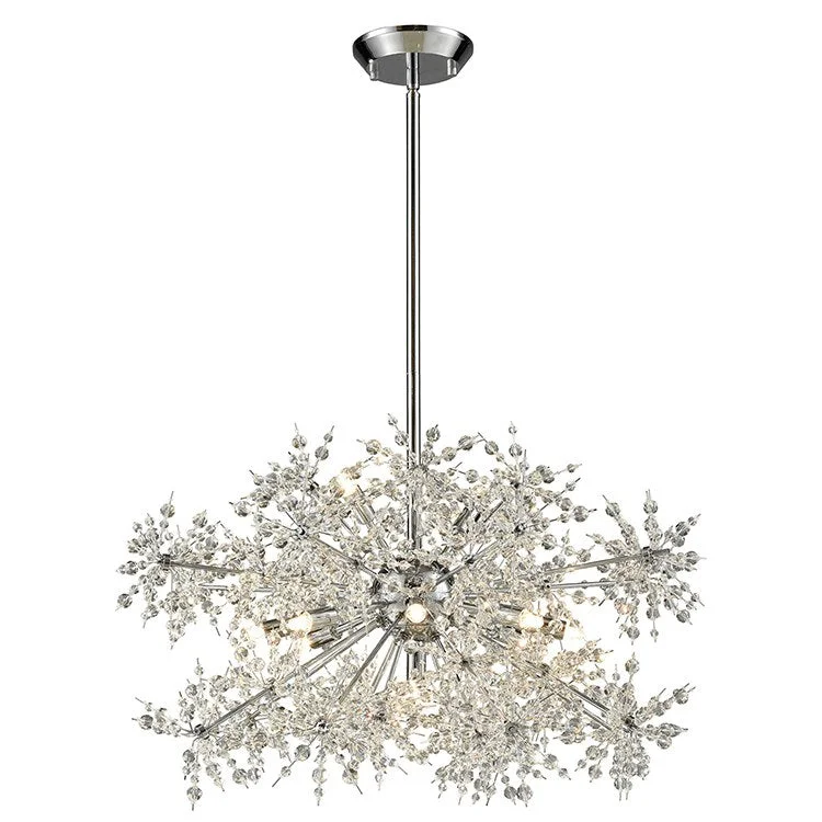 Chandeliers for High Ceilings to Fill Vertical SpaceSnowburst Eleven-Light Chandelier