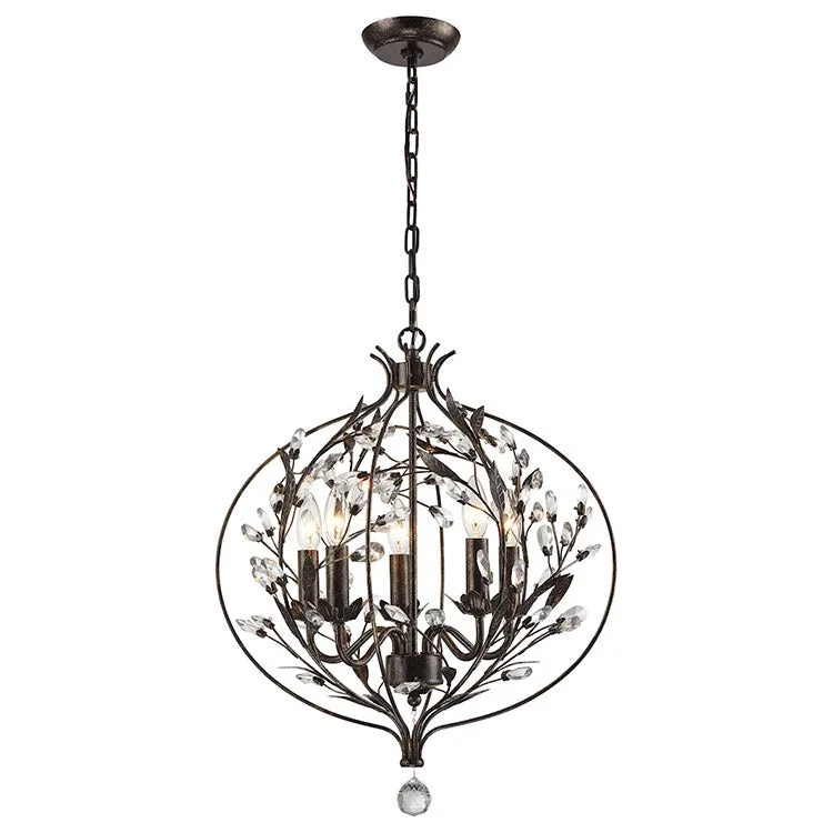 Industrial Iron Chandeliers for Loft - Inspired SpacesCirceo Five-Light Chandelier