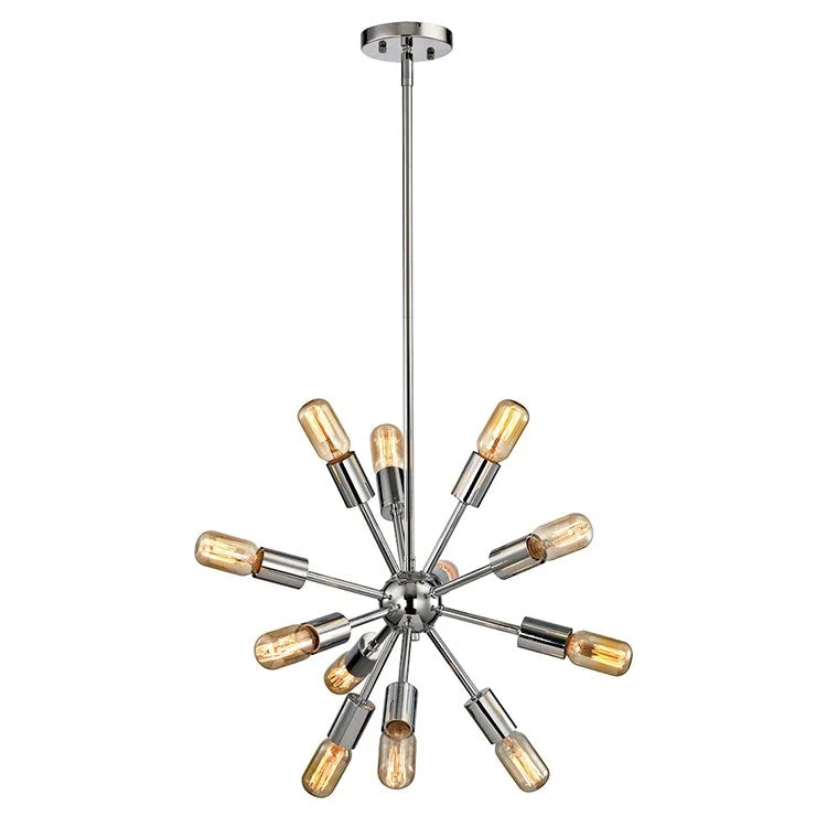 Chandeliers with Adjustable Arms for Directional LightingDelphine Twelve-Light Chandelier