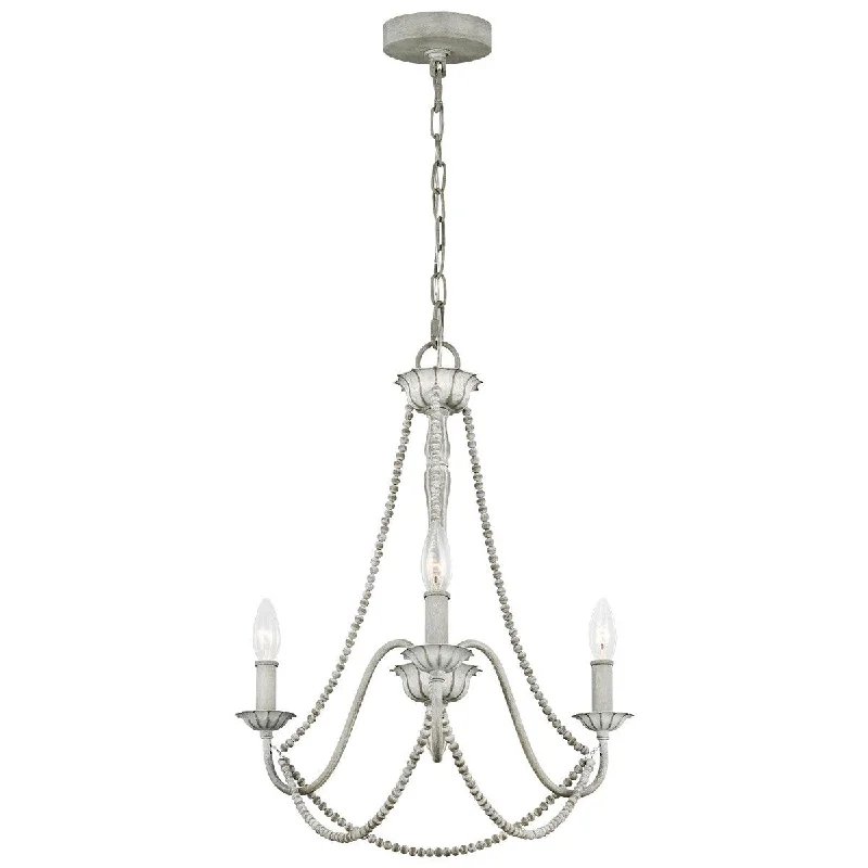 Chandeliers with Adjustable Arms for Directional LightingElstead Lighting Feiss Maryville 3 Light Grey Chandelier