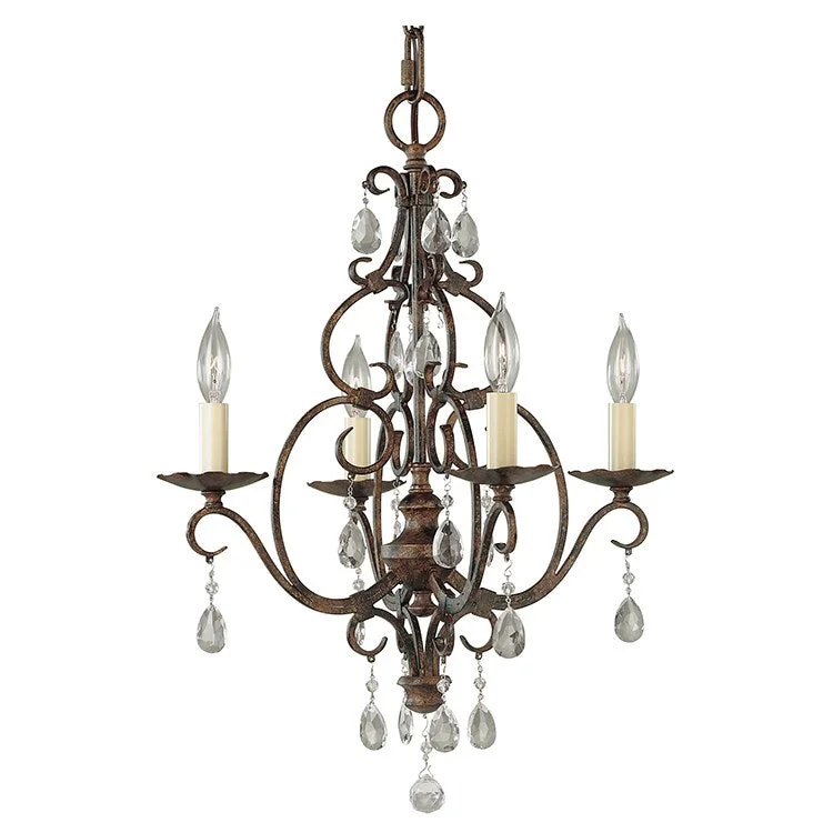 Chandeliers with Candle - Style Bulbs for a Classic AestheticChateau Four-Light Mini Chandelier