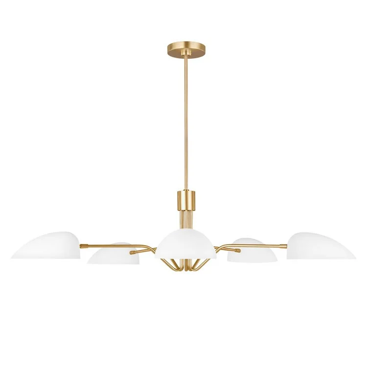 Traditional Brass Chandeliers for Classic InteriorsJane Five-Light Chandelier by Ellen