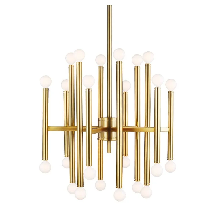 Chandeliers for Dining Rooms to Set the Mood for MealsBeckham Modern Twenty-Four-Light Chandelier by Thomas O'Brien