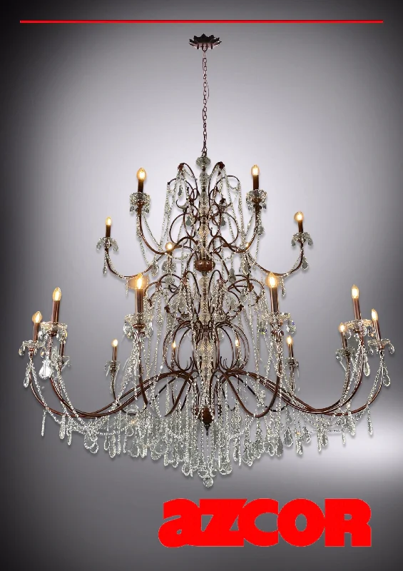 Chandeliers with Murano Glass for a High - End Artistic TouchGiza 2-Tier Chandelier 18