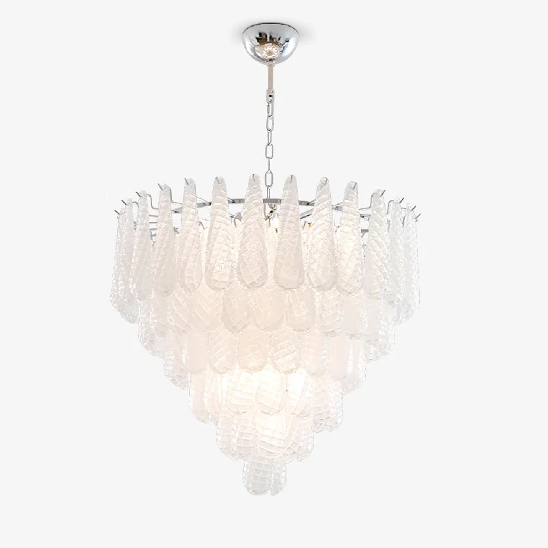 Traditional Brass Chandeliers for Classic InteriorsGrid Glass Waterfall Chandelier