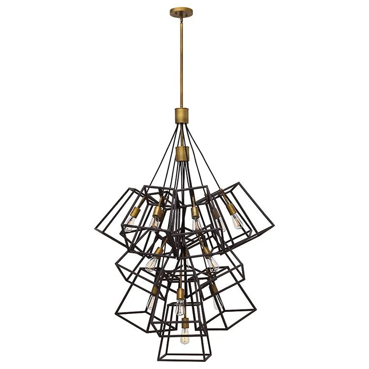 Art Deco Chandeliers for a Retro - Glam LookFulton Thirteen-Light Large Foyer Pendant