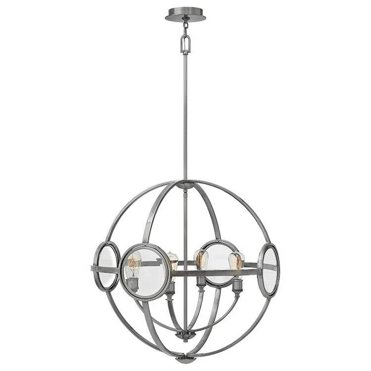 Mid - Century Modern Chandeliers for Vintage AppealFulham Four-Light Single-Tier Pendant