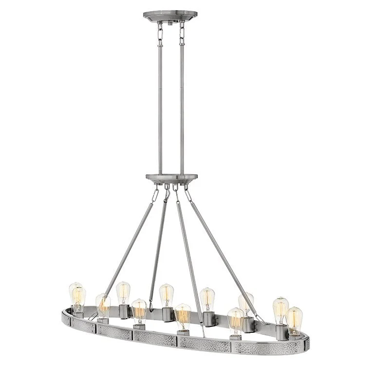 Traditional Brass Chandeliers for Classic InteriorsEverett Twelve-Light Linear Chandelier