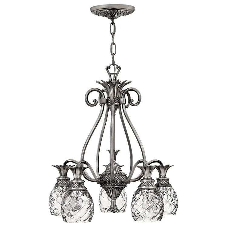 Industrial Iron Chandeliers for Loft - Inspired SpacesPlantation Five-Light Single-Tier Downlight Chandelier