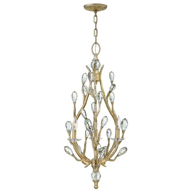 French Country Chandeliers with a Romantic AuraEve Three-Light Foyer Pendant