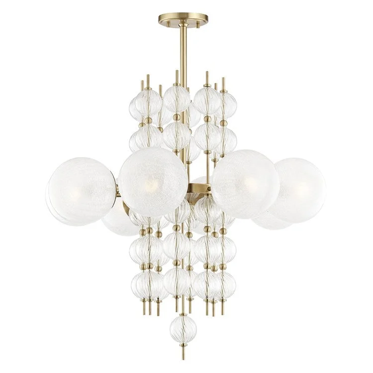 Oversized Chandeliers as a Statement Piece in Living RoomsCalypso Eight-Light Chandelier