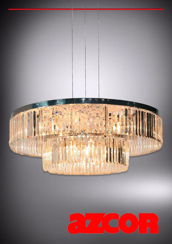 Chandeliers with Multiple Lights for Maximum IlluminationJewel Crystal Round Chandelier 1000Ø x 6R