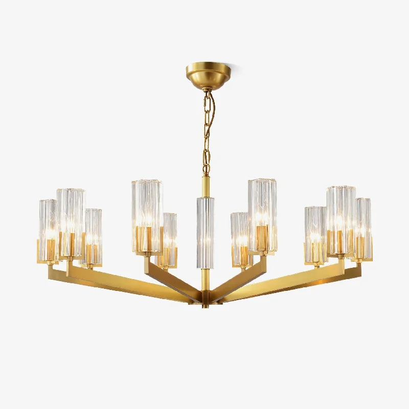 Art Deco Chandeliers for a Retro - Glam LookKayla Brass Chandelier